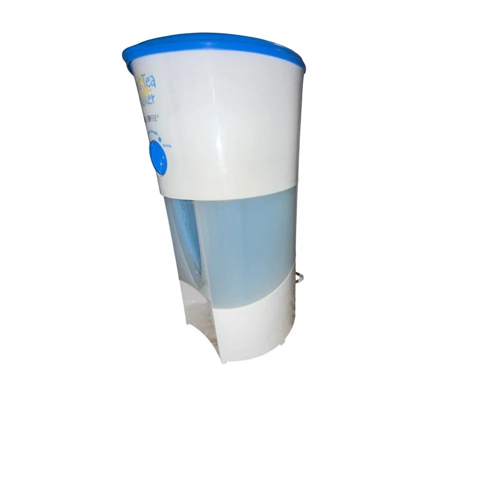 Vintage Mr. Coffee Iced Tea Maker Blue White Adjustable Brew Strength No Pitcher